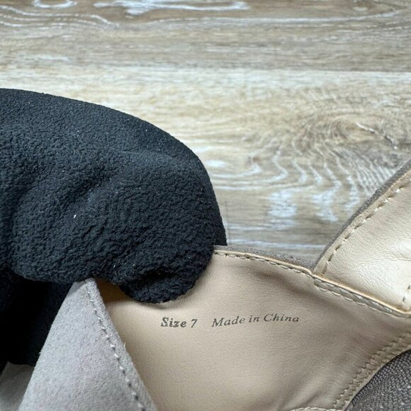 Dolce Vita DV8 Taupe Suede Wedge Sandals Women's size 7 - Picture 4 of 6